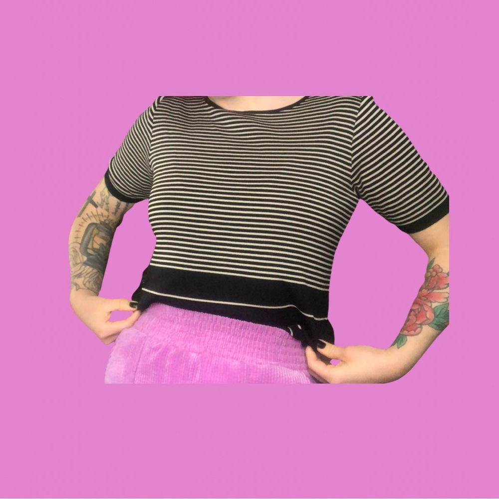 Silky Stripe Top